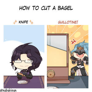 Dottolone / Panttore : How To Cut a Bagel