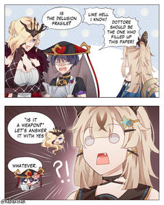 Signora / Scaramouche / Kirara : "A WHAT !?" - Kirara